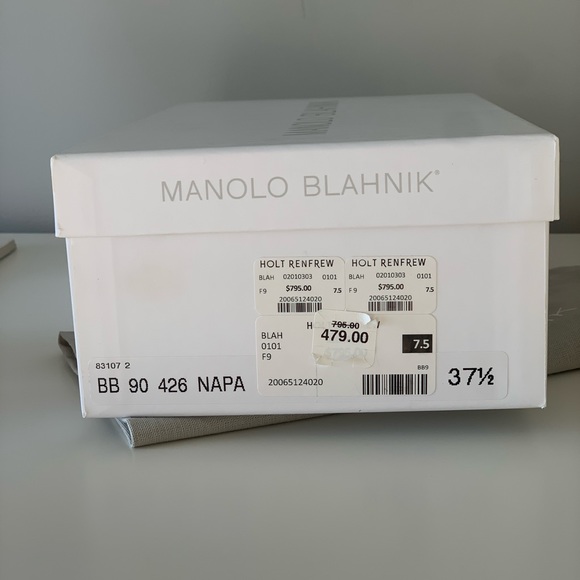 Manolo Blahnik BB 90 Leather Pumps - Picture 7 of 14
